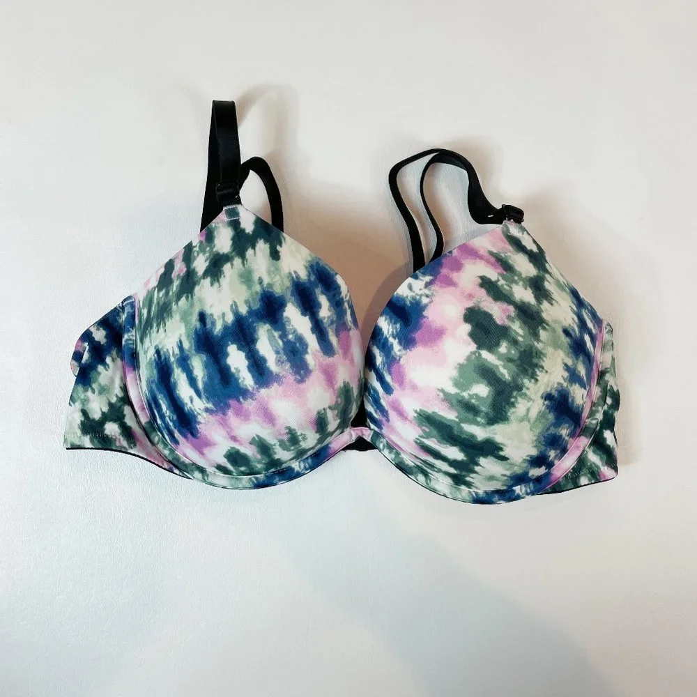 NWOT Victoria's Secret Bra 36C Wear Everywhere Super Push Up Tie Dye